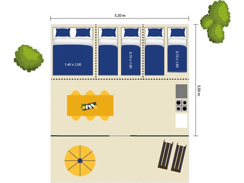 Easyatent Tent Lanterna Park za odmor